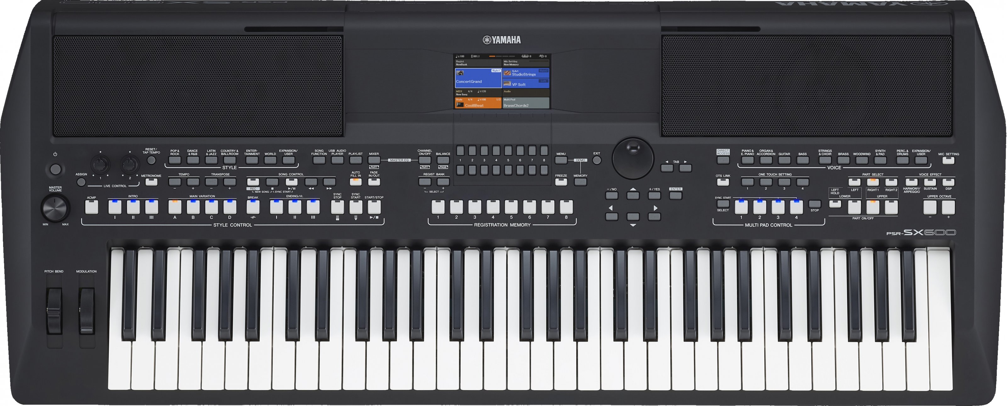 Yamaha PSR-SX600 + prodloužená záruka 3 roky