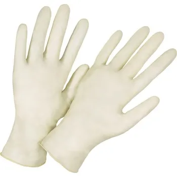 Vyšetřovací rukavice Latexové rukavice THERALYSE bezpudrové 100 ks M