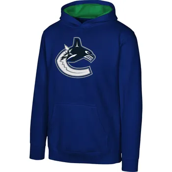 Chlapecká mikina Outerstuff Dětská mikina Vancouver Canucks NHL Prime Po Flc Hood -Home Velikost: Dětské XL (13 - 15 let)