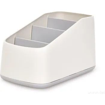 OFFICE | Kancelářský organizér se 4 přihrádkami | stojan na psací potřeby | šířka 9,5 cm | šedý