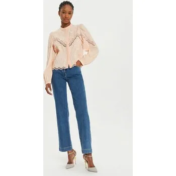 Pánská móda TWINSET Košile 241TT2081 Oranžová Regular Fit 42