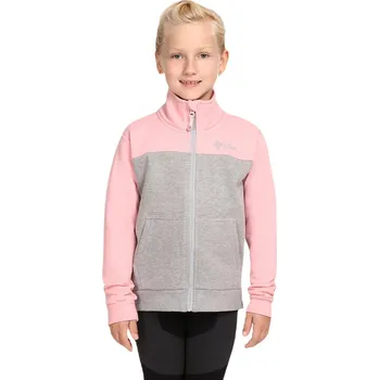 Chlapecká mikina dětská mikina KILPI HALI-JG, Světle růžová - 122