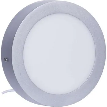 Emos lighting LED přisazený panel ø 170 mm, 12W, kulatý Teplota světla: 4000K - denní bílá, Barva materiálu: Stříbrná