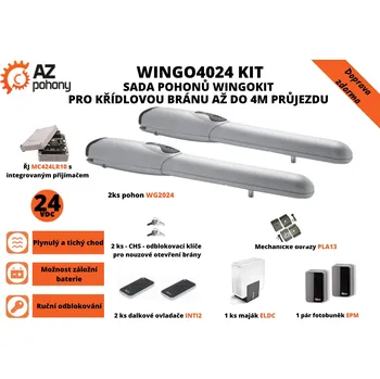 Wingo4024 Kit - sada pohonů WingoKit pro křídlovou bránu