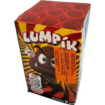 Zábavní pyrotechnika Kompaktní ohňostroj LUMPÍK / LOGIN 9 ran 20mm