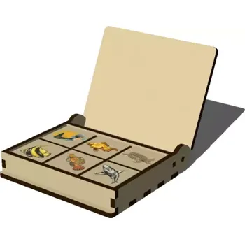 Pexeso Pelisport Dřevěné pexeso ryby 18 motivů bez krabičky