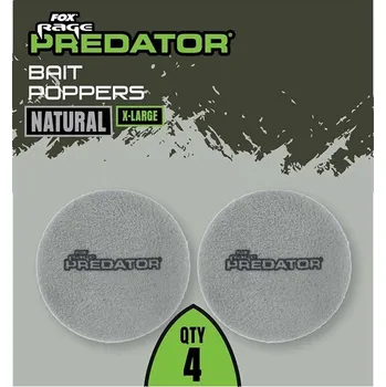 Umělá nástraha FOX RAGE - Pěnové boilie Bait Poppers Natural XL 4 ks