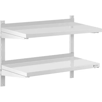 Royal Catering Nástěnná police - 2 police - 40 x 80 cm RCWR-800.4