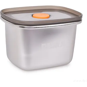 Dóza na potraviny GOURMET | nerezová hermetická dóza na potraviny se silikonovým těsněním | čerstvost & bezpečné uchovávání | 450 ml