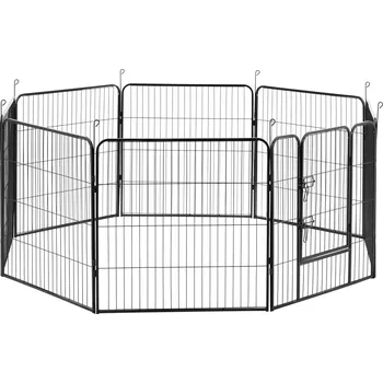 Wiesenfield Ohrádka pro štěňata - s dvířky - 8 modulárních segmentů - výška 81 cm WIE-DP-080N