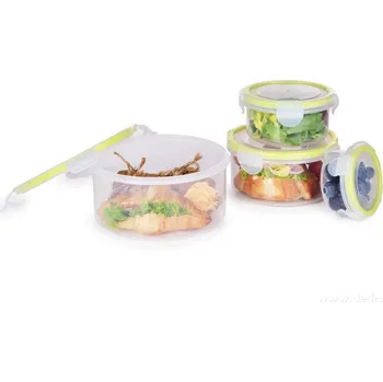 Dóza na potraviny CVAK&CVAK | sada 4 hermetických dóz na potraviny se silikonovým těsněním | 100 + 290 + 600 + 1150 ml