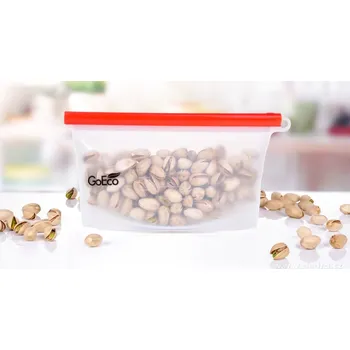 Dóza na potraviny SILISÁČEK GoEco® | 500 ml | silikonový sáček na potraviny s těsnicím klipem