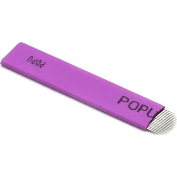 Tužka na obočí Killer Ink Čepelka POPU na microblading U - Jednořadé zahnuté :: 18U - 18 jehel