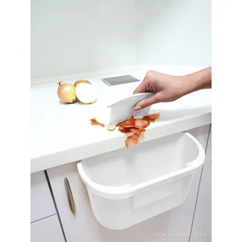 Odpadkový koš GENIUS | 3,6 L | kuchyňský zbytkovník se stěrkou | závěsný koš na dvířka linky