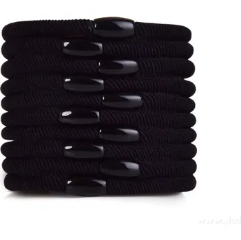 BEAUTY | 10 ks gumičky do vlasů | černé