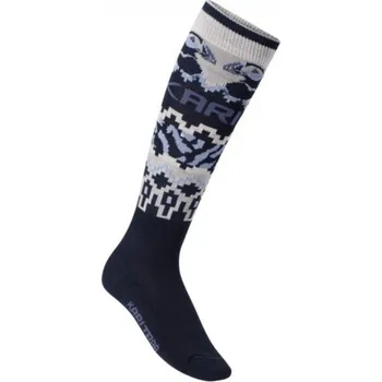 Dámské ponožky Dámské vlněné podkolenky KARI TRAA JOHANNE SOCK 40/41 Tmavě modrá, Bílá, Modrá