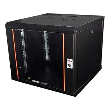 Racková skříň ROLINE 19" rozvaděč 9U, závěsný, Pro, š. 600, h. 600, černý - 26.21.0173