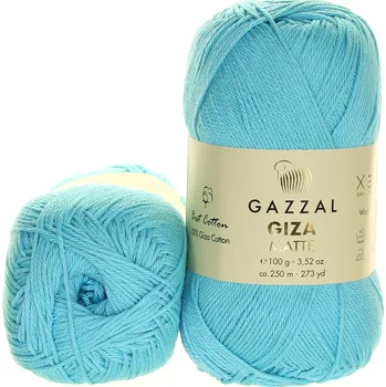 Příze Gazzal Giza Matte 5580 tyrkysová