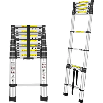 Železářství MXM Teleskopický žebřík - 4,4m, hliníkový