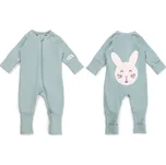 Moniel Dětský rostoucí overal Králík Pastel mintová Velikost: 56 cm