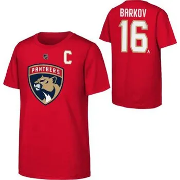 Chlapecké tričko Outerstuff Dětské tričko Aleksander Barkov Florida Panthers NHL Flat Captains N&N Ss Ctn Tee Velikost: Dětské XL (13 - 15 let)