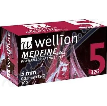 Injekční jehla Wellion Medfine Plus jehly pro inz. pera - 32G—5 mm, 100 ks
