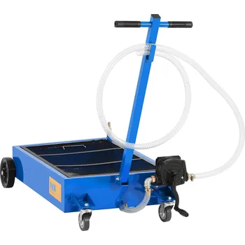 Nářadí na výměnu oleje MSW Záchytná vana na olej - mobilní - 55 L - Ruční pumpa MSW-WOT-50