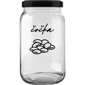 Sklenice Úklid pro klid Sklenice na čočku 0,9 l Velikost: 0,9 l, Typ písma: Psací