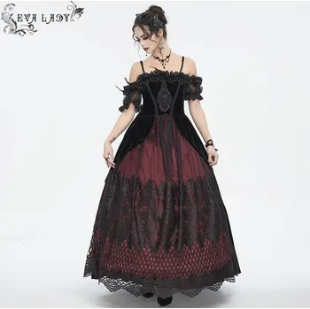 Dámské šaty šaty dámské DEVIL FASHION - Black and Red Gothic - 3XL