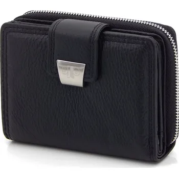 Peněženka Jennifer Jones Malá dámská kožená peněženka černá 5197-2
