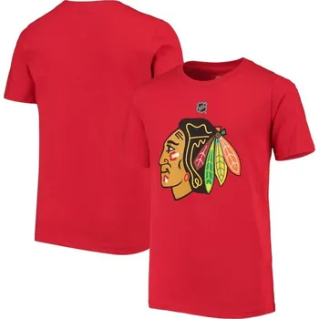 Chlapecké tričko Outerstuff Dětské tričko Chicago Blackhawks NHL Primary Logo Tee Velikost: Dětské L (11 - 12 let)
