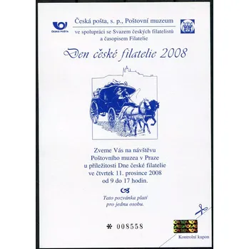 Poštovní známka Česká pošta (2008) PPM 3 - Den české filatelie 2008 (pro S.Č.F.)