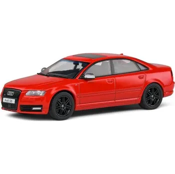Hračka 1:43 AUDI S8 D3 RED W/BLACKLINE