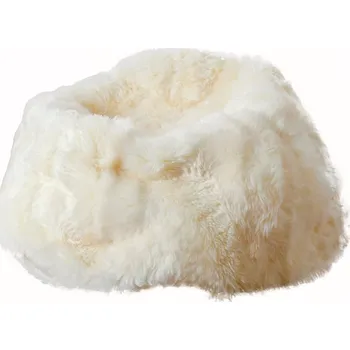 Sedací pytel Bílý sedací vak z ovčí kožešiny Native Natural, ⌀ 110 cm ID_1406321