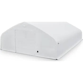 Zahradní stavba Plachtová hala šířka: 15,25 m, délka: 24,4 m, výška: 7,01 m, rozteč oblouků 2,44 m, PVC 900 g/m2 BÍLÁ Dodání za 2 až 3 měsíce: 10% SLEVA