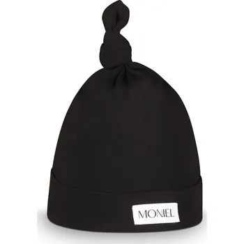 Čepice Moniel Dětská čepice All Black černá 0-3 měsíce