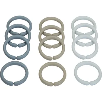 Hračka pro nejmenší Little Dutch Spojovací kroužky řetěz Blue