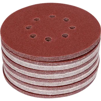 Brusný papír Papír brusný 150mm P60 s 8 otvory - suchý zip - 50ks YATO