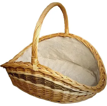 Proutěný krbový koš FRANCOUZ, 55 x 40 x 40 cm