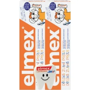 zubní pasta Elmex Dětský Duopack 2x50 ml + dárek (guma)