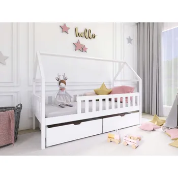 Postel Dětská postel Jundia, Rozměr postele: 90x180, Barva: bílá MIRJAN 5903211349508