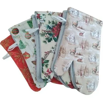 Chňapka chňapka 26x17cm VÁNOCE, ALU/BA, PÁR! magn.,poutko,podš.