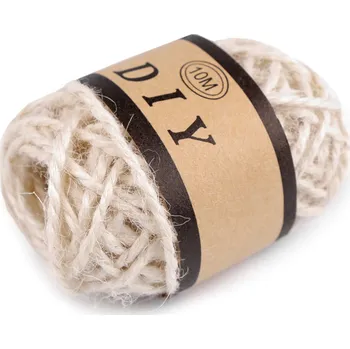 Stuha Jutový provázek Ø2 mm Varianta: 2 režná světlá, Balení: 1 ks