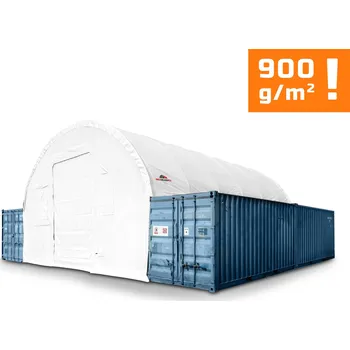 Zahradní stan Přístřešek na lodní kontejnery šířka: 8 m, délka: 12 m, výška: 3 m, 900g/m2 BÍLÁ Dodání za 2 až 3 měsíce: 10% SLEVA