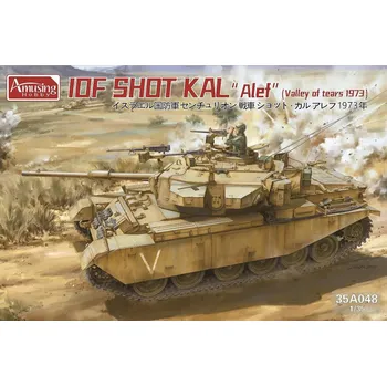 Plastikový model Amusing Hobby 1/35 IDF Shot Kal "Alef" "Valley of Tears 1973"