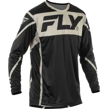 Moto dres dres LITE, FLY RACING - USA 2025 (černá/šedá)