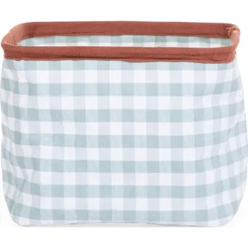 Úložný box CHILDHOME Koš na hračky 20x20x25 cm Vichy Sage Green