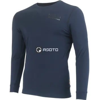 Pánské tričko JCB Trade Banner Tee modré pánské triko dlouhý rukáv 3XL