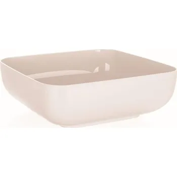 miska 3,0l, 23x23x 7,8cm,AMIENS, čtv.,krém.plast