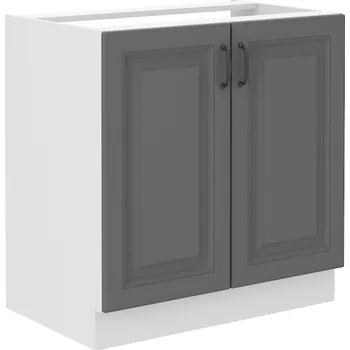 Kuchyňská skříňka Stolarz Lempert Kuchyňská skříňka STILO 80 ZL 2F BB Zvolte barevné provedení: STILO - DUST GREY / BÍLÁ